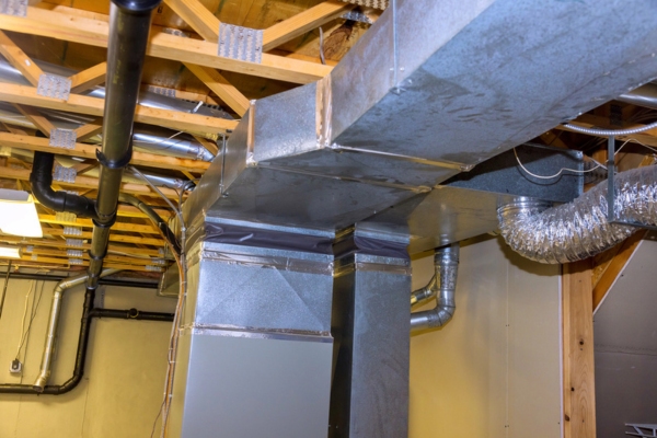 HVAC ductwork of a house