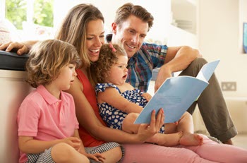 family with new hvac system