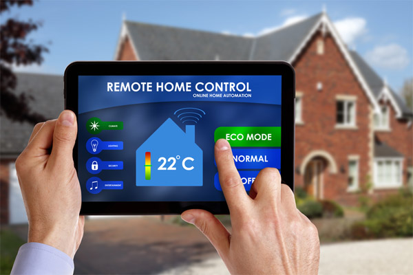 cell phone controlling thermostat remotely