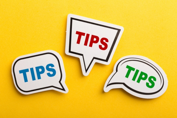Tips written inside three Speech Bubbles depicting Better Indoor Air Quality
