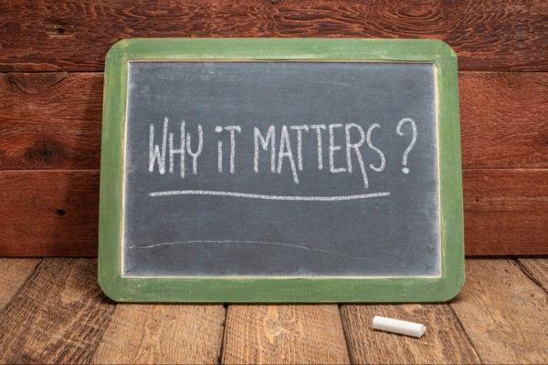 Why it Matters written on a chalkboard depicting HVAC Preventive Maintenance
