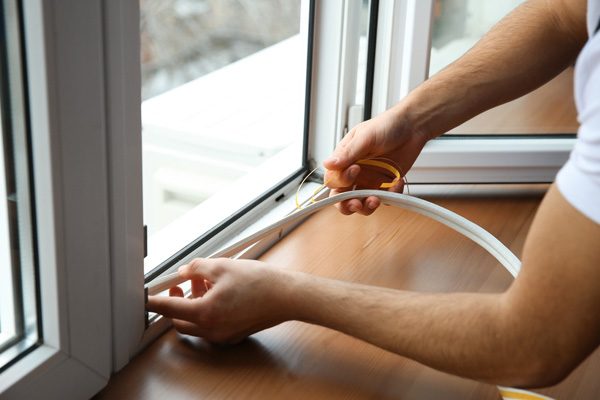 sealing window to prevent air drafts