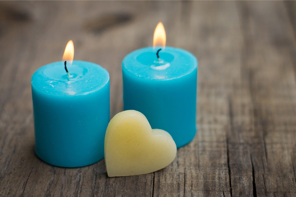 image of candles burning