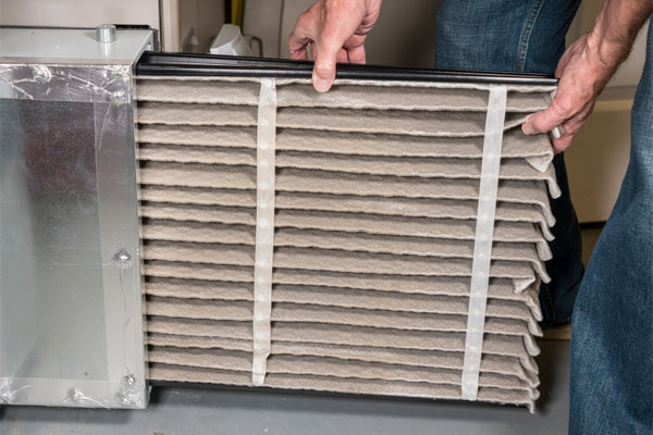 replacing furnace filter