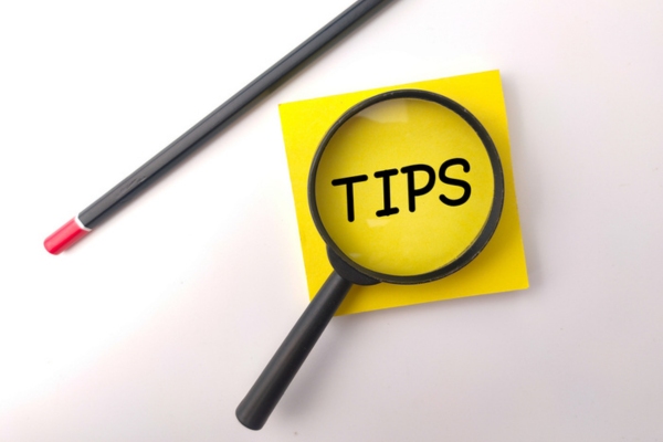 TIPS written on a sticky note depicting AC replacement service