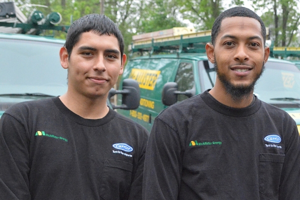 McAllister Energy HVAC technicians