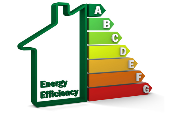 image of efficiency rating depicting home heating system