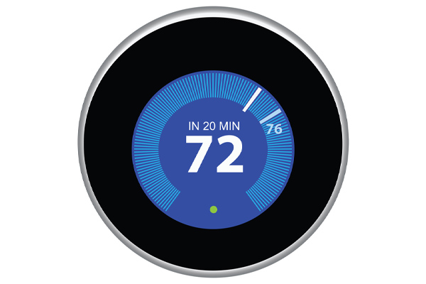 image of a thermostat for a fuel oil heating system