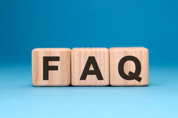 FAQ spelled using wooden letter cubes depicting Furnace Will Not Turn On with Thermostat questions