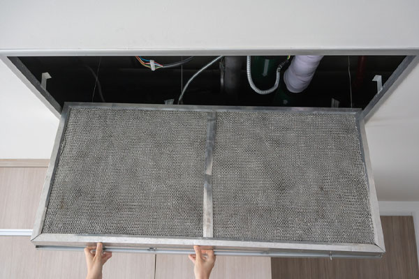 image of a dirty air conditioner filter causing ac tripping breaker