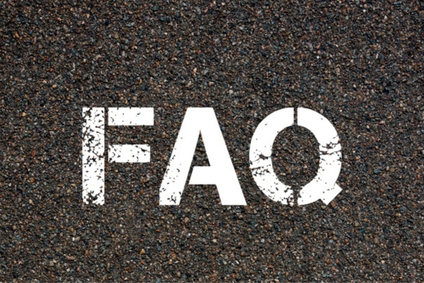 FAQ spray painted on concrete depicting questions about Outside AC Unit Tripping Breaker