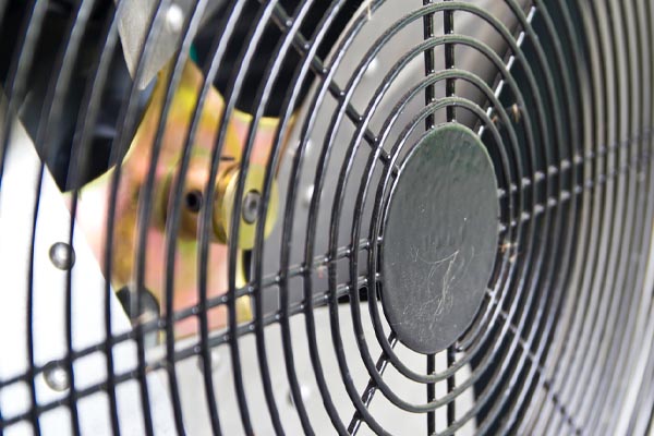 image of broken air conditioner fan motor bearings