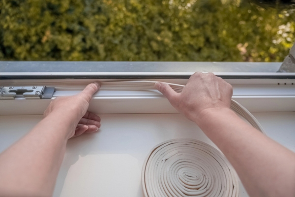 weatherstripping windows at home
