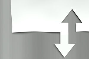 arrows up and down concept of differences depicting air handler vs furnace heating system