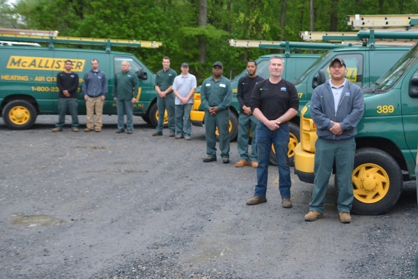 McAllister Energy Staff and service vans