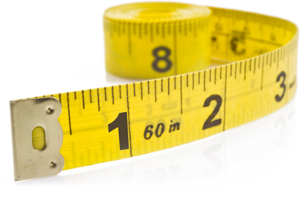 image of tape measure depicting furnace size