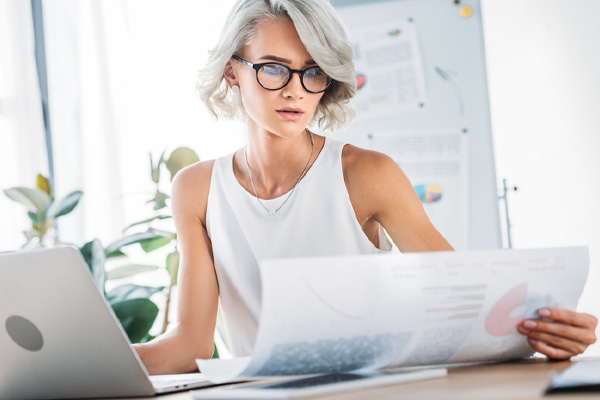 image of a homeowner reading hvac warranty terms