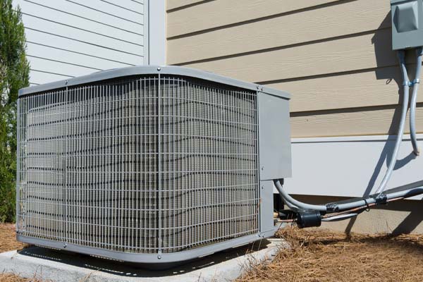 image of an air conditioner compressing unit