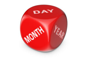 image of cube with day month year depicting furnace service life