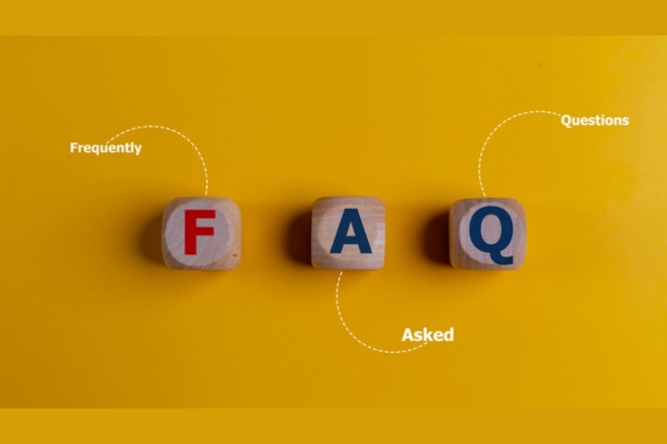 FAQ spelled using wooden letter dice depicting questions about Why Is My AC Not Keeping Up
