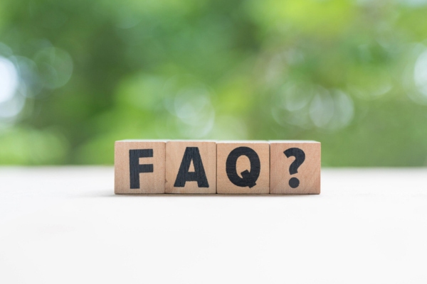 FAQ spelled using wooden letter cubes depicting Heating Oil Affordability questions